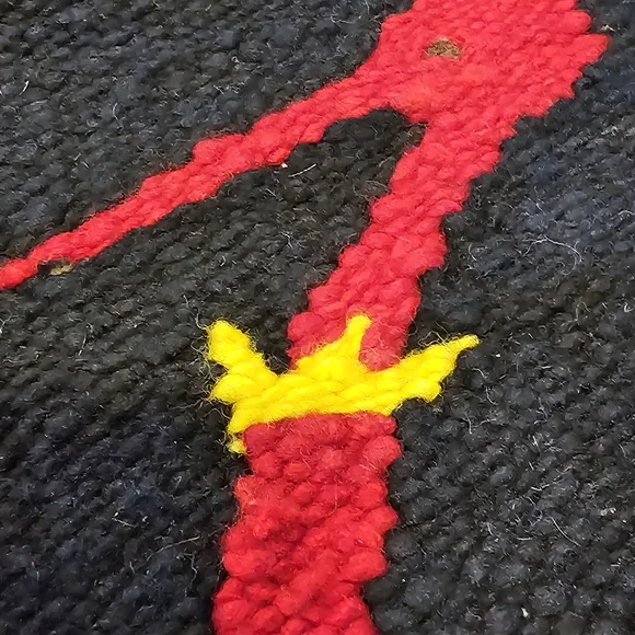 Vintage Woven Wool Hall Hanging - Picture 9 of 12